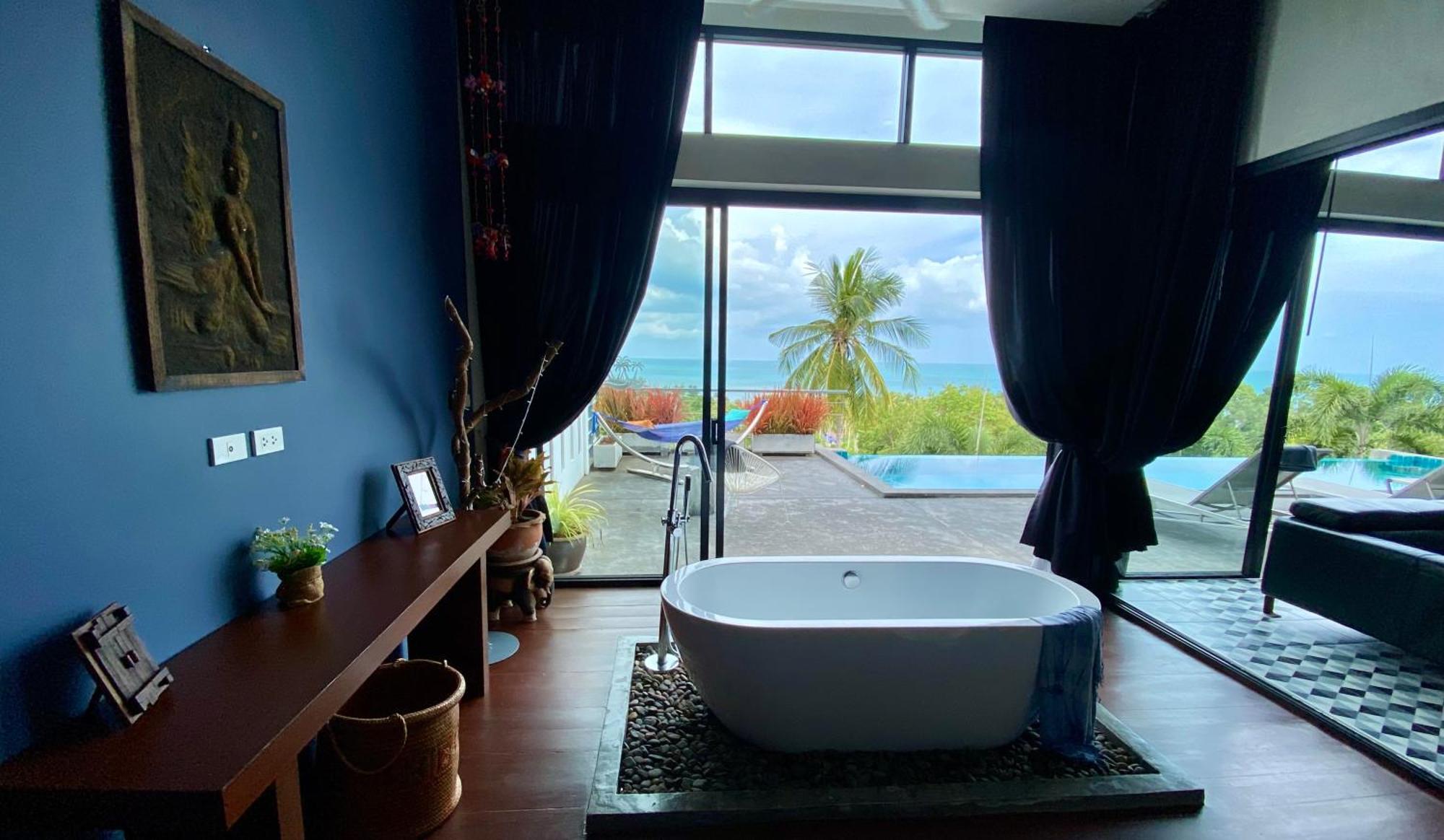 Ko Samui Seaview Pool Villa Philippa With Car Laem Set Beach Eksteriør billede
