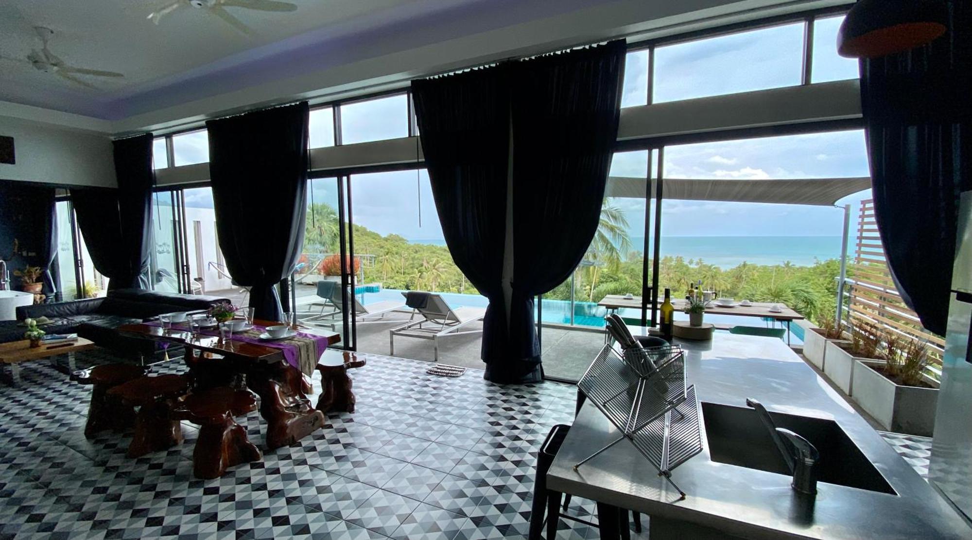 Ko Samui Seaview Pool Villa Philippa With Car Laem Set Beach Eksteriør billede